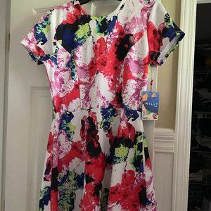 NWT Milly (for Kohls) short sleeve day dress size